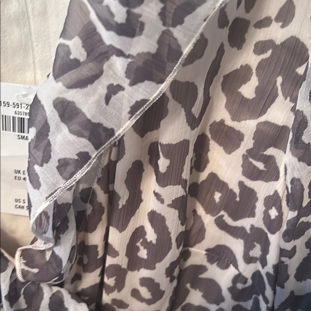 Leopard Print Ruffle Dress - Picture 3 of 4